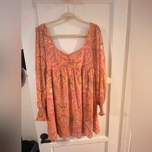 BCBGeneration pink paisley dress